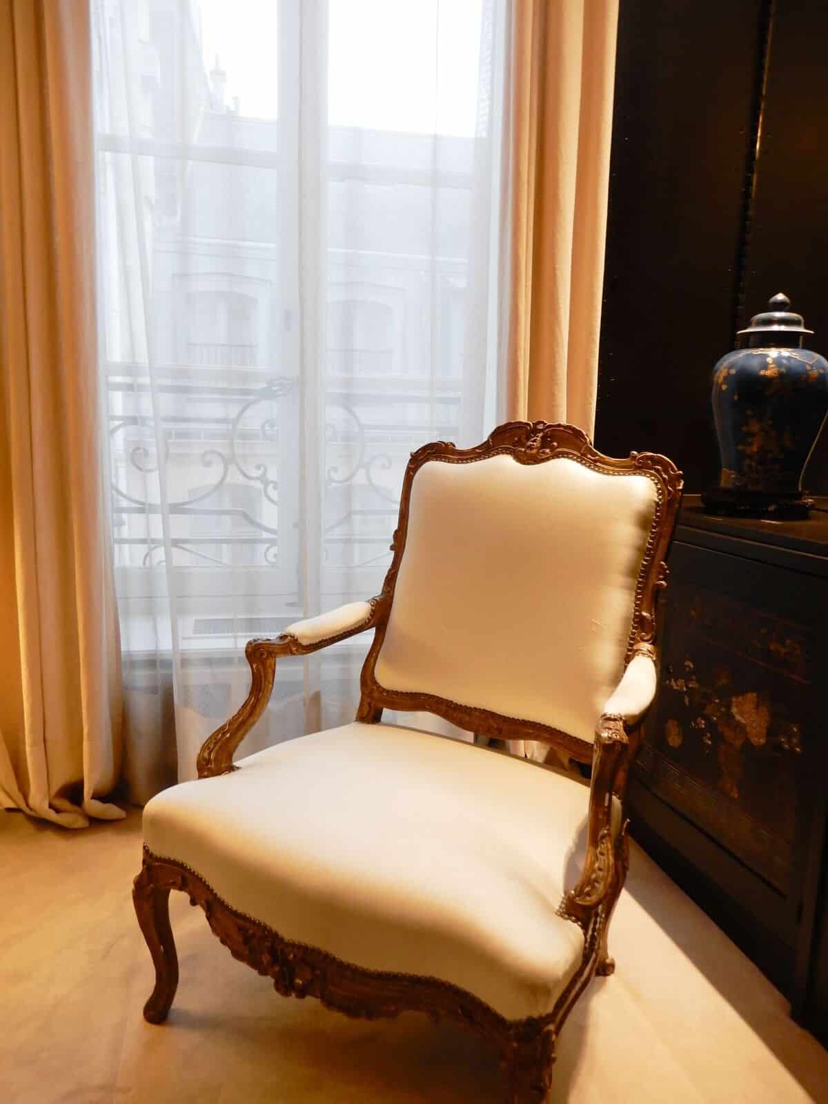 Chair in Coco Chanel's apartment