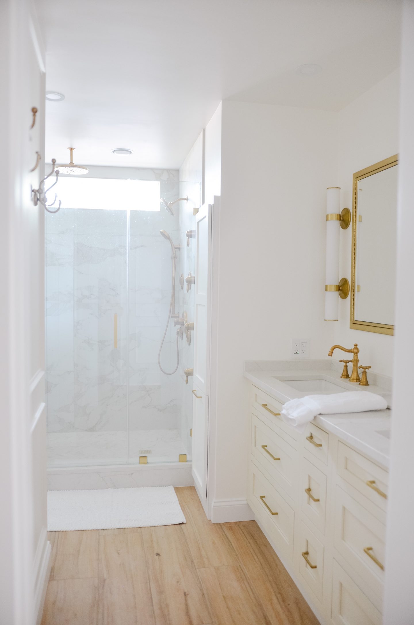 modern bathroom transformation with before and after