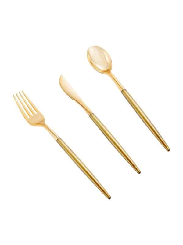 gold flatware for thanksgiving entertaining