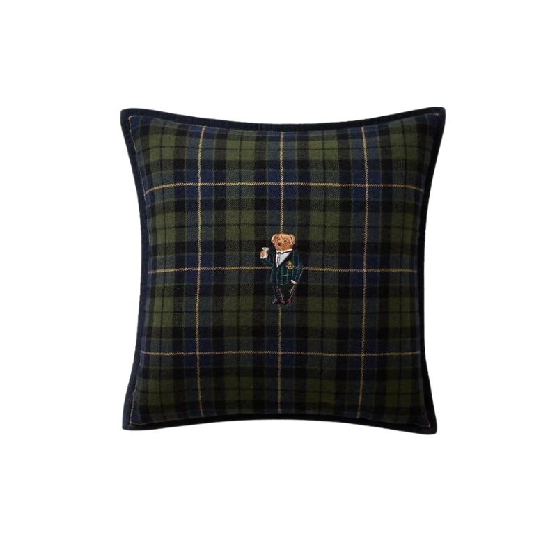 Ralph Lauren Tartan Bear Throw Pillow, 20