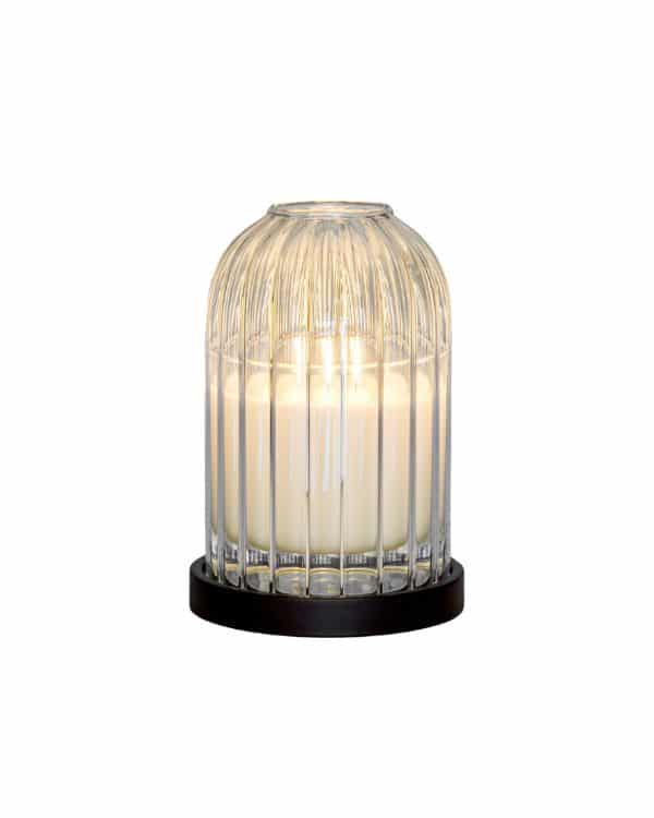 dome glass candle holder