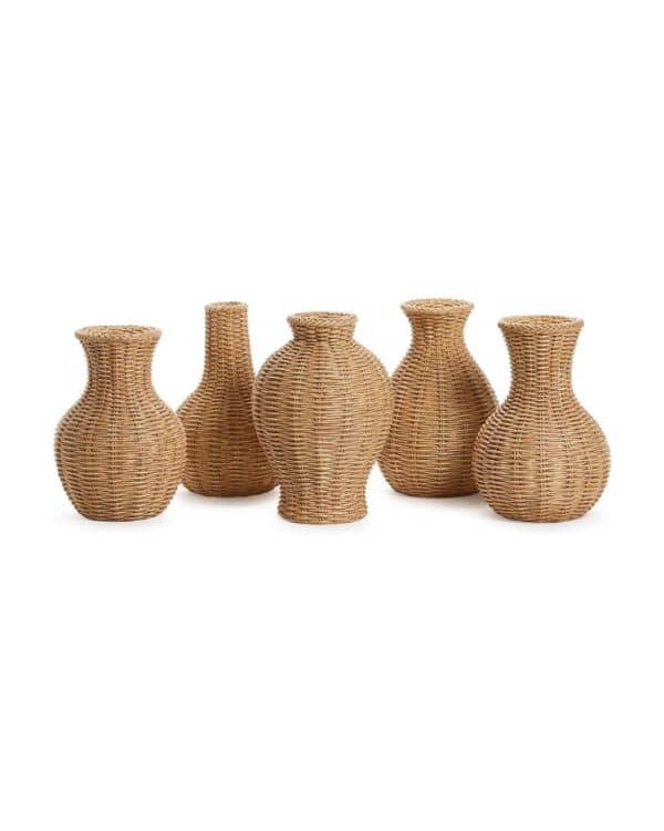 rattan vases