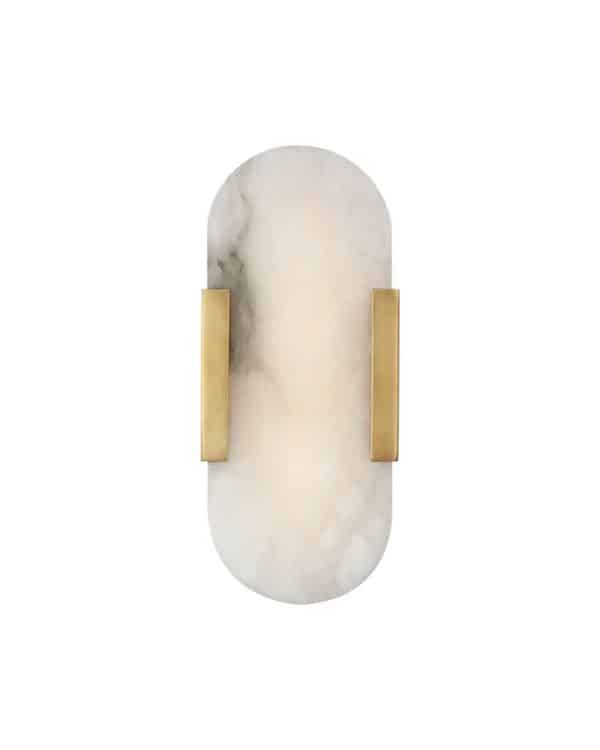 marble and gold wall sconce