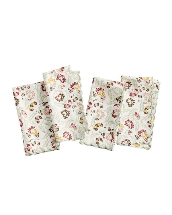 fall floral napkin set