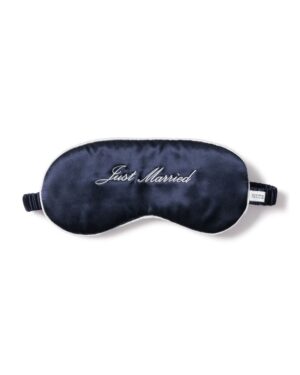 just married silk eye mask