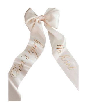 bow for bachelorette party. bride