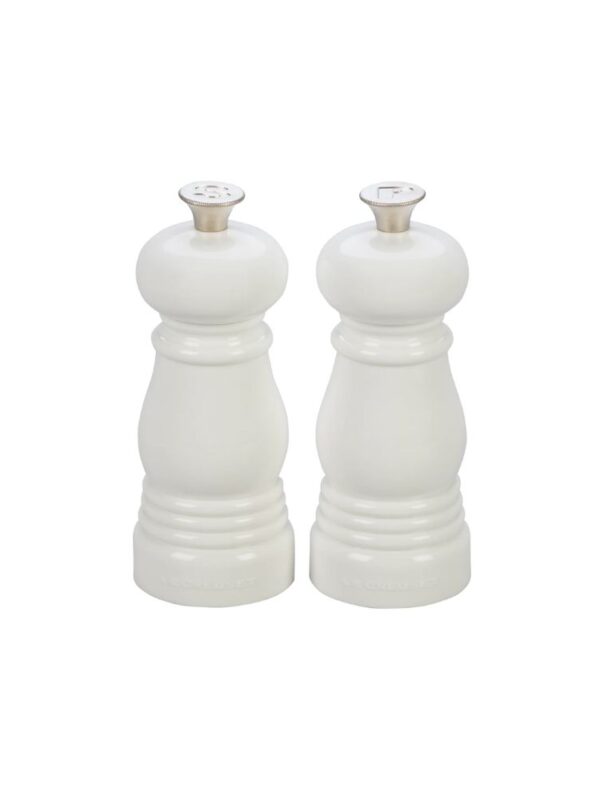 white salt and pepper shakers