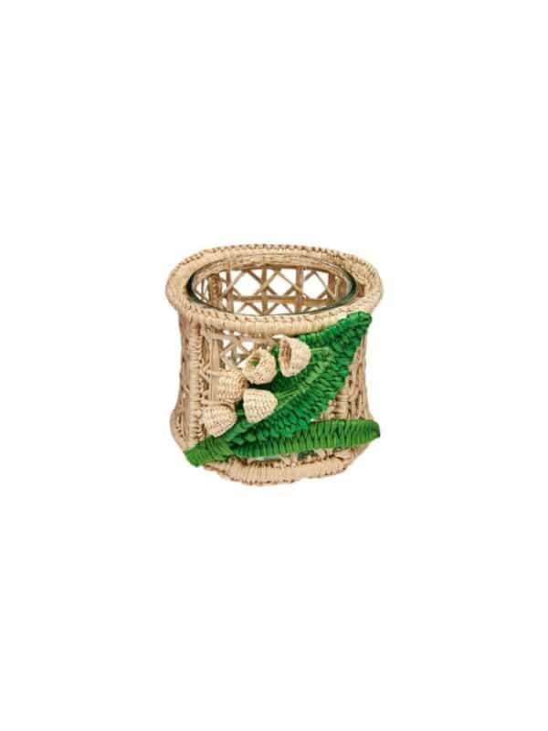 Dior rattan napkin rings