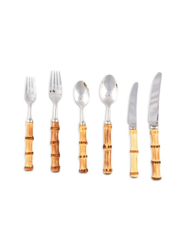 rattan handle silverware