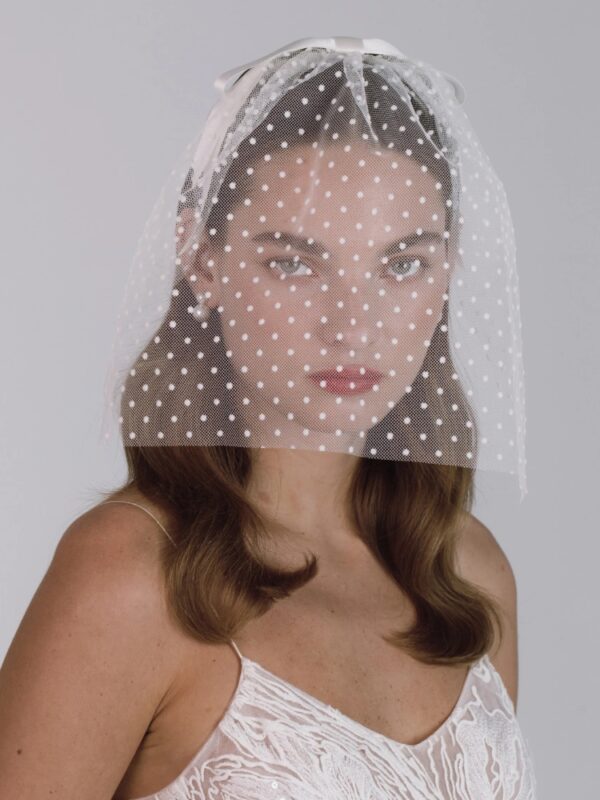 Jennifer Behr dotted veil