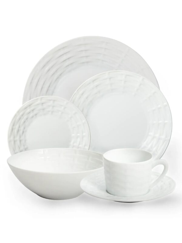 white plates for wedding registry