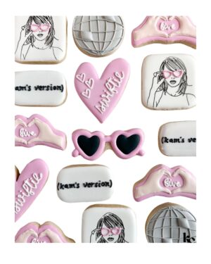 swiftie cookies for bridal shower