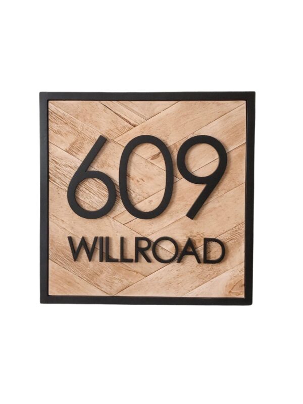 address sign