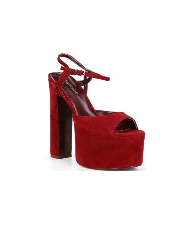 Jeffrey Campbell Red Suede Platforms