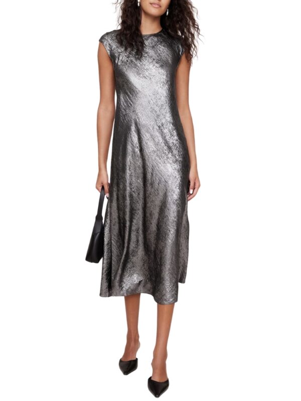 metallic new years eve holiday outfit