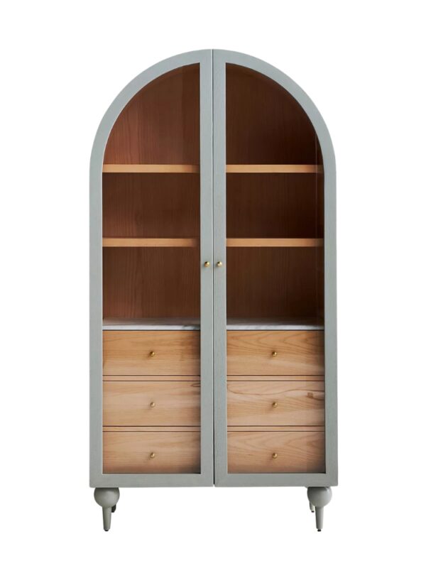 gorgeous hutch for wedding registry