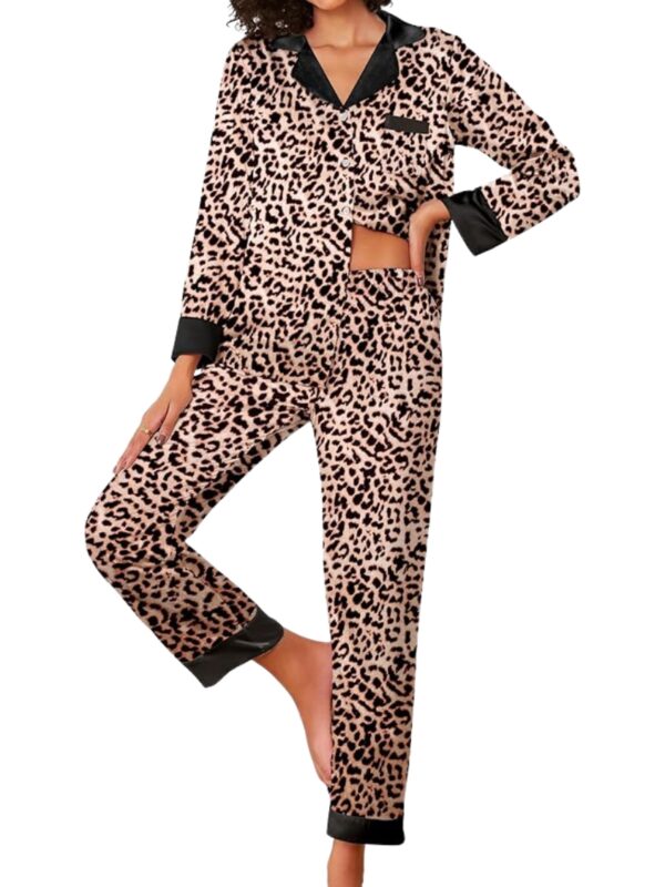 leopard print pj set