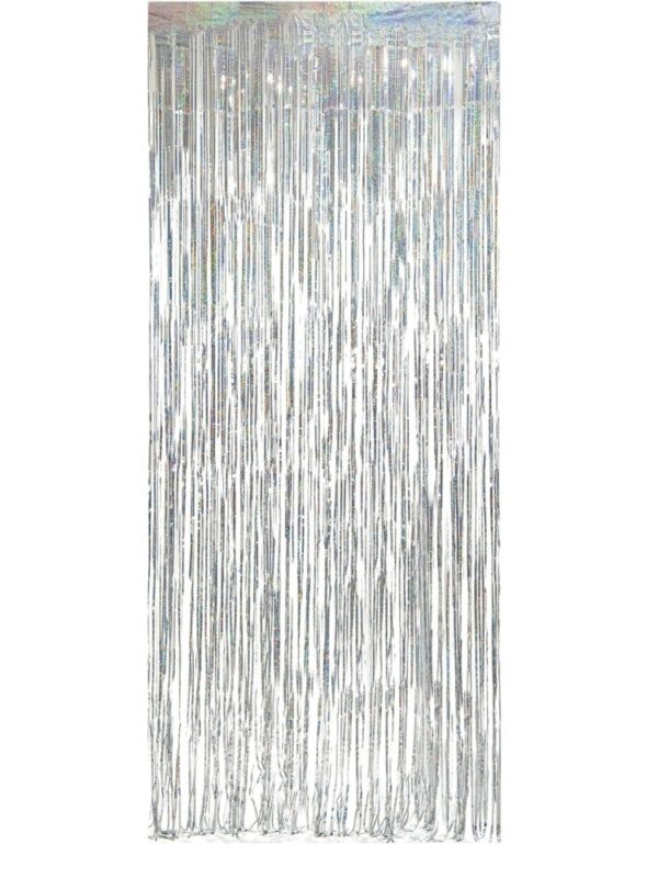 tinsel fringe silver