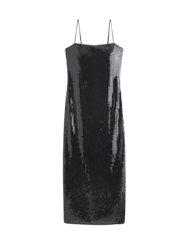 black sequin new years eve dress