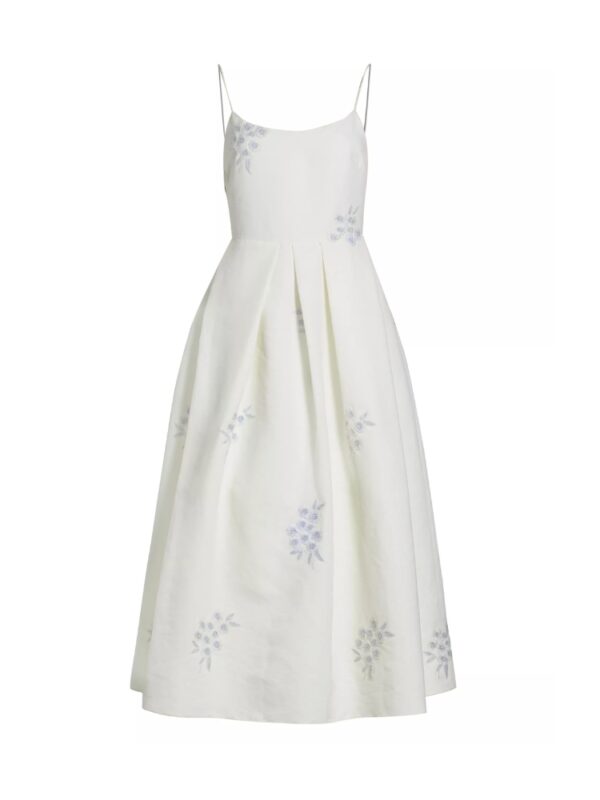 Sachin & Babi Audra Embroidered Midi dress