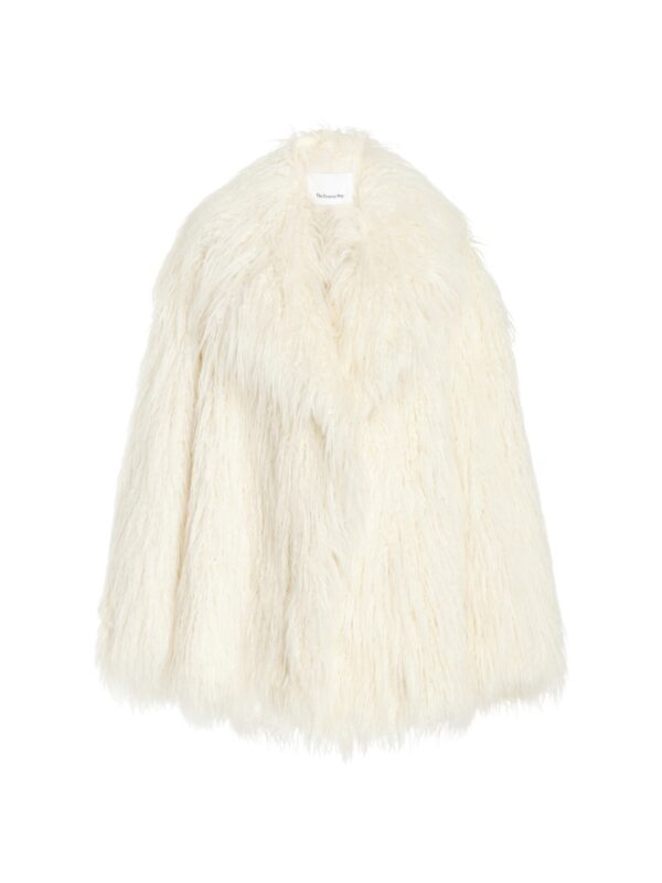 The Frankie Shop Liza Short Faux Fur Coat