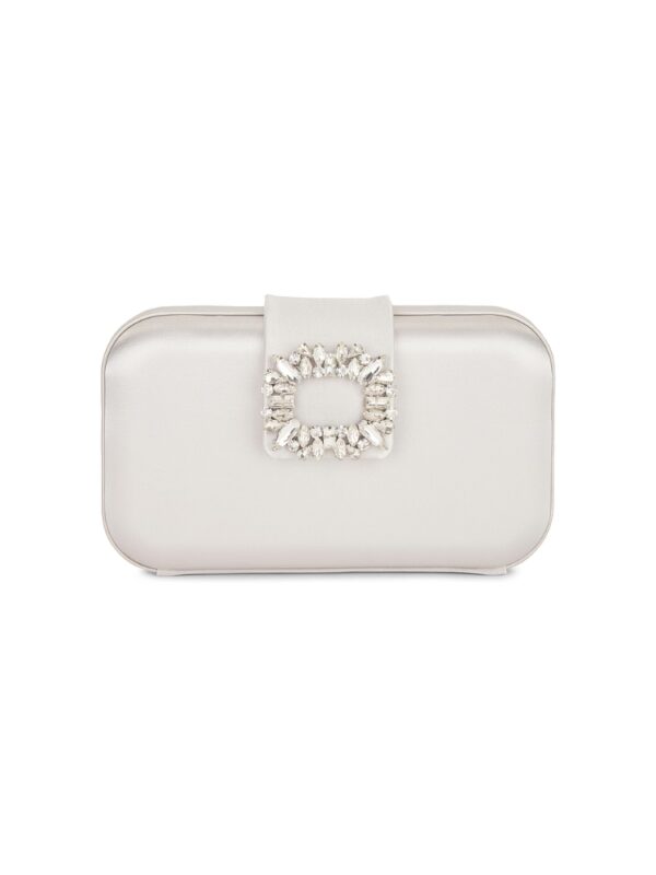 white clutch for bride