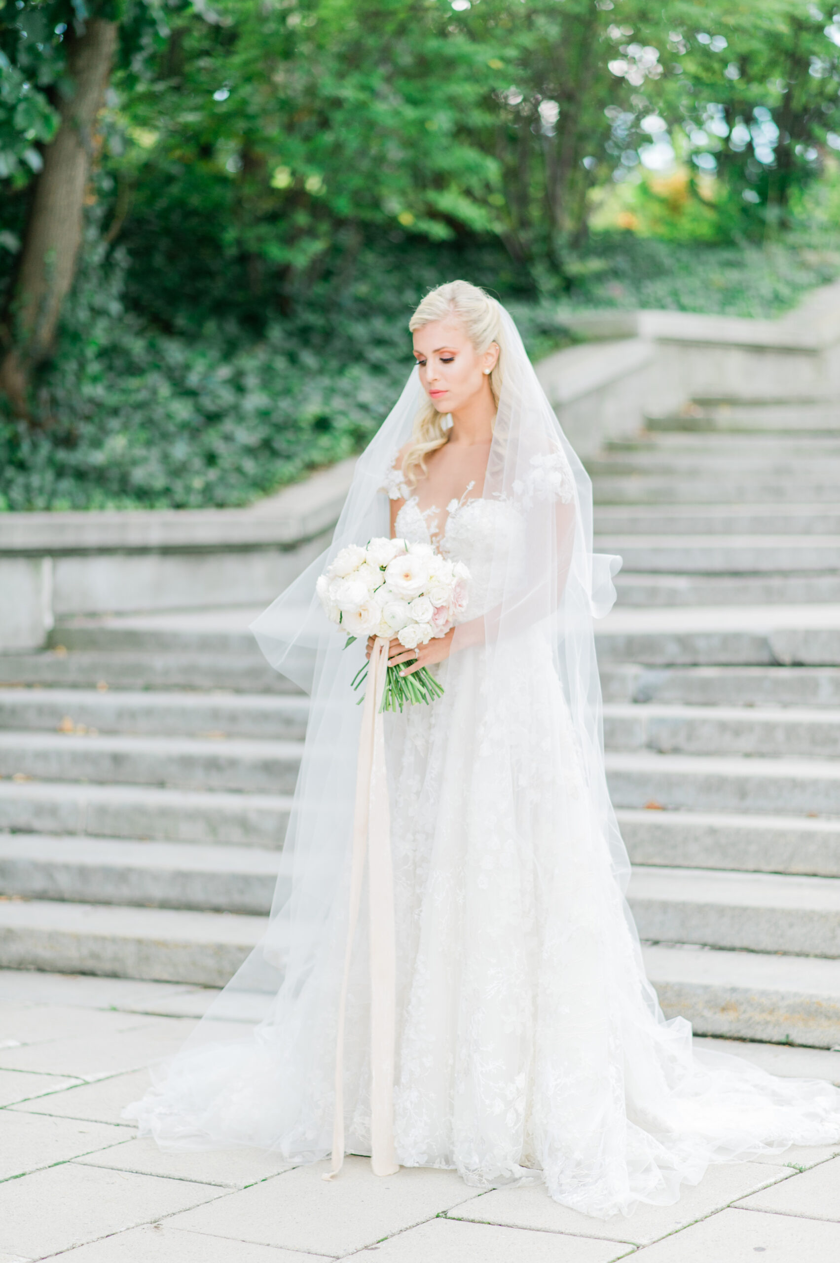 romantic bridal portrait | KC You There Wedding Event Services