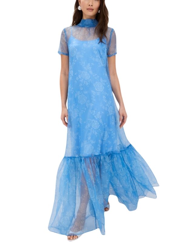 blue bridal shower dress