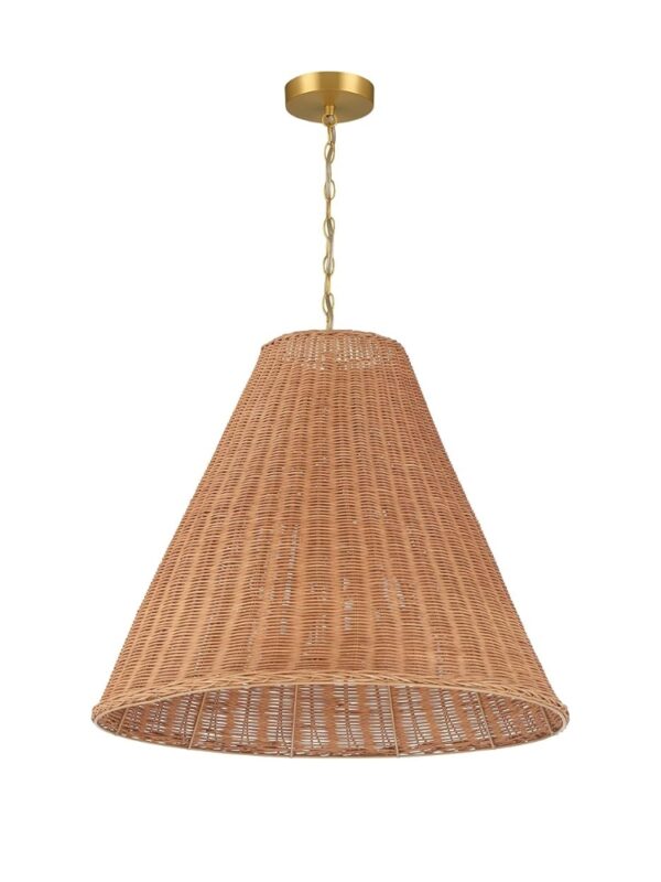 woven pendant light