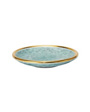 gold turquoise plate