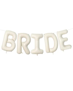 bride white balloons