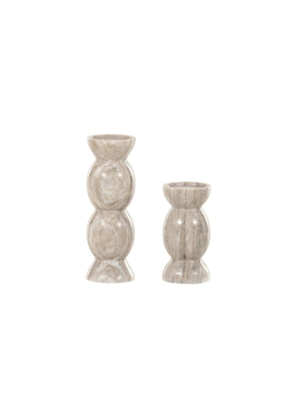 KIVU PILLAR CANDLEHOLDER SET