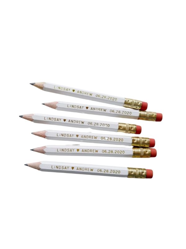 pencil favors for wedding