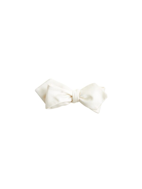 white groom's bowtie