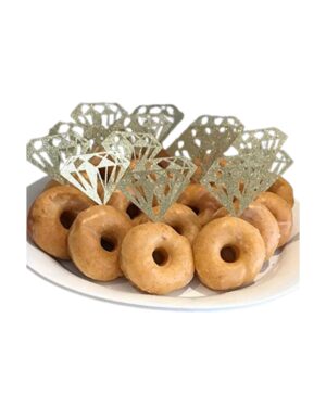 gold ring donut toppers