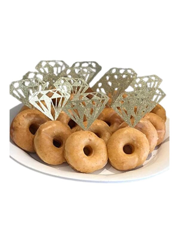 gold ring donut toppers