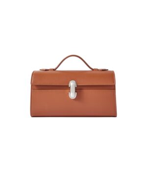 brown top handle bag