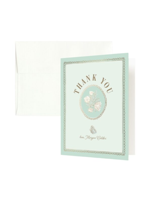 bridal shower thank you card