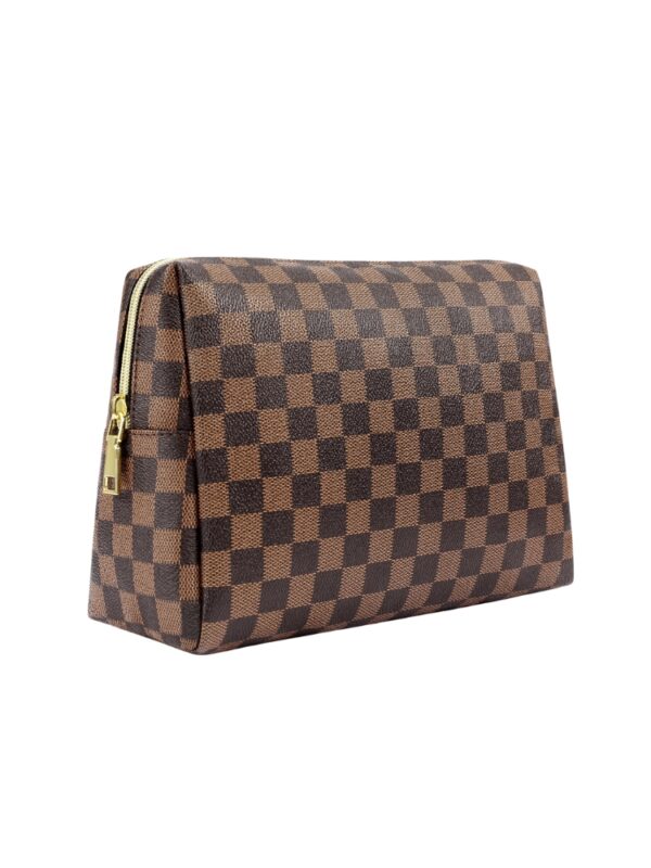 Makeup Bag Checkered Cosmetic Bag