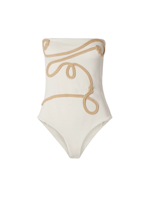 white swimsuit for honeymoon trip