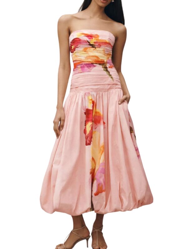 pink resort wear dress