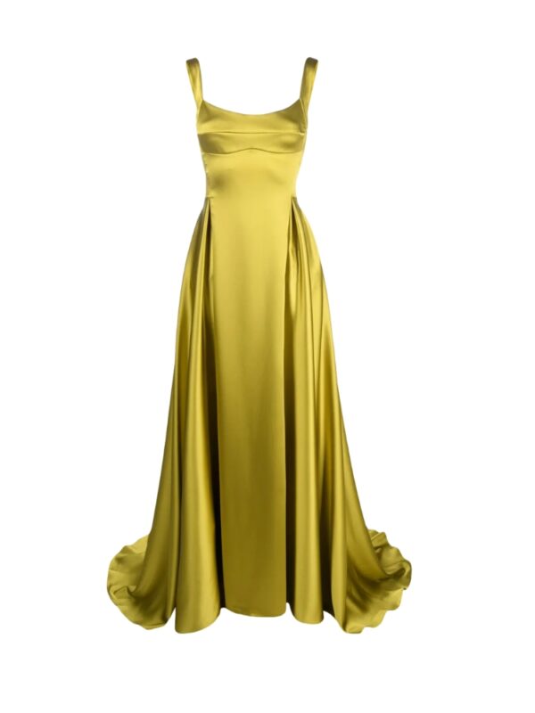 chartreuse gown