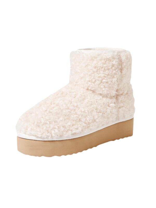 women‘s Platform Faux Fur Winter snow Ankle Boots