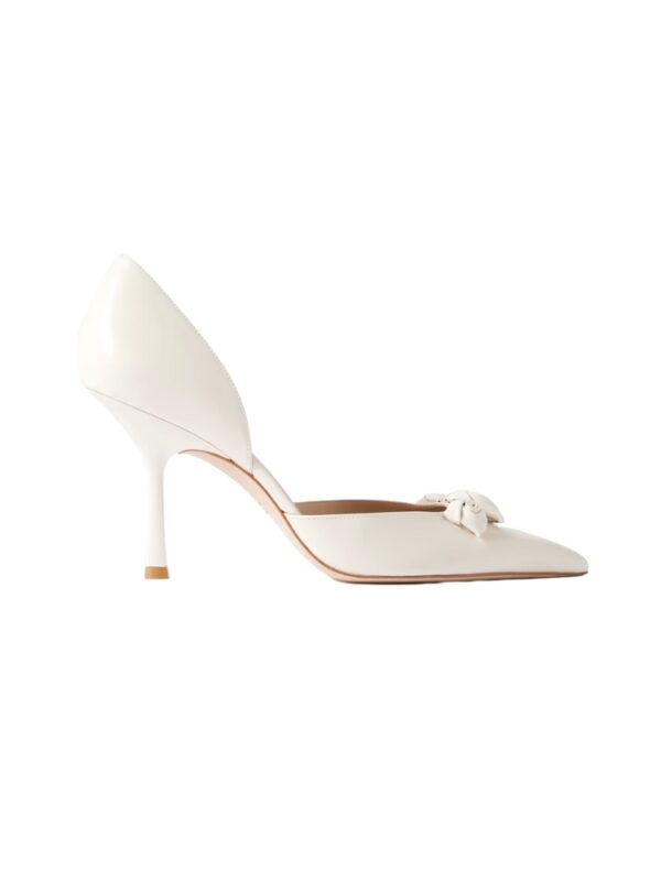 white bow pump